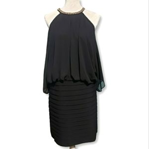 Little black dress, stretch & fitted, size 12